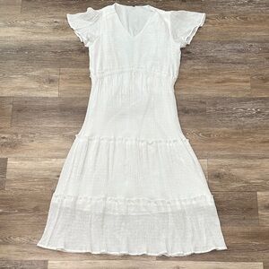 Chic White Midi Dress